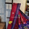 Premium south cotton hand painted pattachitra saree-1297-2