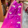 Premium pure silk pattachitra hand painting saree - 1330 - 3