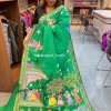 Premium pure silk pattachitra hand painting saree - 1334 - 1