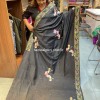 Premium pure silk pattachitra hand painting saree - 1332 - 3