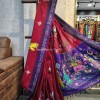 Premium south cotton hand painted pattachitra saree-1297-1