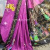 Premium south cotton hand painted pattachitra saree-1299-3