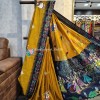 Premium south cotton hand painted pattachitra saree-1296-1