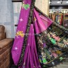 Premium south cotton hand painted pattachitra saree-1299-1