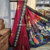Premium south cotton hand painted pattachitra saree-1294-1