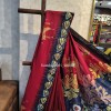 Premium south cotton hand painted pattachitra saree-1294-2