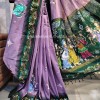 Premium south cotton hand painted pattachitra saree-1295-3