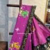 Premium south cotton hand painted pattachitra saree-1299-2