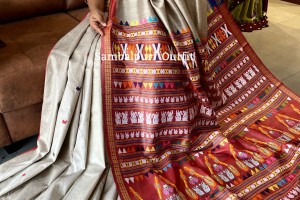 Premium Gopalpuri tusser silk saree