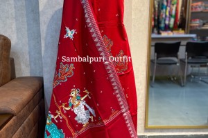 A Canvas of Heritage – Hand-Painted Pattachitra sambalpuri cotton Suit Set