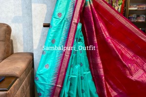 Premium pure silk bomkai saree
