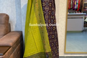 Premium Handwoven Double Ikat Sambalpuri Cotton Unstitched Suit Set