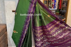 Premium south cotton  Pattachitra hand painting sarees
