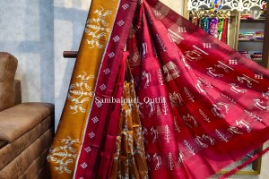 Premium contemporary 4ply Nuapatna silk saree