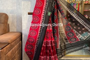 Premium single ikkat Odisha handloom cotton saree
