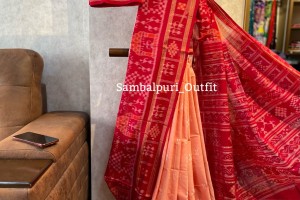 Premium single ikkat Odisha handloom cotton saree