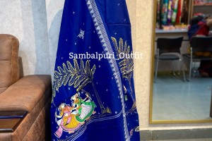 A Canvas of Heritage – Hand-Painted Pattachitra sambalpuri cotton Suit Set