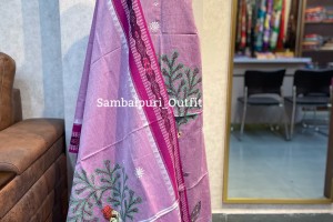 A Canvas of Heritage – Hand-Painted Pattachitra sambalpuri cotton Suit Set