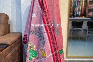 A Canvas of Heritage – Hand-Painted Pattachitra sambalpuri cotton Suit Set