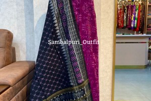 Premium Handwoven Double Ikat Sambalpuri Cotton Unstitched Suit Set