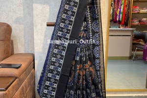 Premium single ikkat Odisha cotton saree