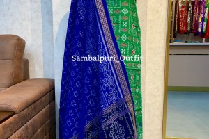 Premium Handwoven Double Ikat Sambalpuri Cotton Unstitched Suit Set