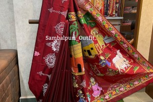 Premium pattchitra silk saree